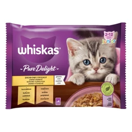 Whiskas Casserole tasakos baromfi válogatás kölyökmacskák számára 4x85g 30 g