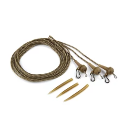 CARP ACADEMY Komplett végszerelék-ólombetétes zsinóron 3db 35lbs