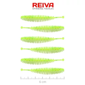 REIVA Tiny Worm 6cm 6db/cs (Flash Chartreuse)