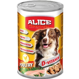 Alice Professional Dog konzerv - csirke (1240g) nedves eledel kutyák részére