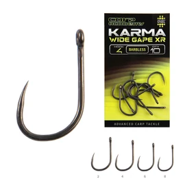 CARP ACADEMY KARMA Wide Gape XR BARBLESS 8  10db/cs