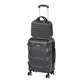 TraveLux Max II gurulós bőrönd szett fekete