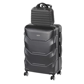 TraveLux Max IV gurulós bőrönd szett fekete