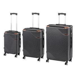 TraveLux Urban XXI gurulós bőrönd szett fekete