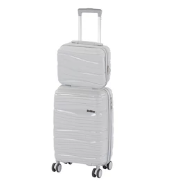 TraveLux Voyager II gurulós bőrönd szett szürke