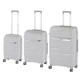 TraveLux Voyager XI gurulós bőrönd szett szürke