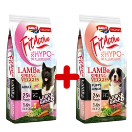 CSOMAG AKCIÓ: FitActive ORIGINALS 2*15kg XXL HYPOALLERGENIC Lamb&Spring Veggies