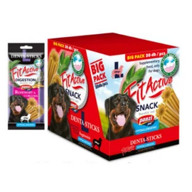 FitActive SNACK Denta-Sticks Hypoallergenic Digestion "L" - jutalomfalat (rozmaring, kurkuma) kutyák részére (10dbx170g/#)