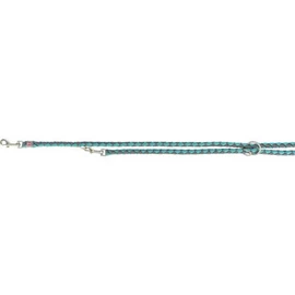 Trixie Cavo Leash - kiképzőpóráz fonott kötélből (aqua-grafit) S-M (2m/Ø12mm)