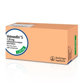VETMEDIN S 1,25 MG RTABL. KUTYA 100X