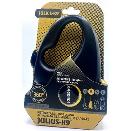 JK9 Retractable Dog Leash -  automata szalagos póráz (neon narancs) kutyák részére (S) 5 méter