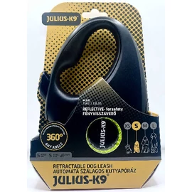 JK9 Retractable Dog Leash -  automata szalagos póráz (neon sárga) kutyák részére (S) 5 méter