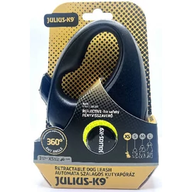 JK9 Retractable Dog Leash -  automata szalagos póráz (neon sárga) kutyák részére (XS) 3 méter