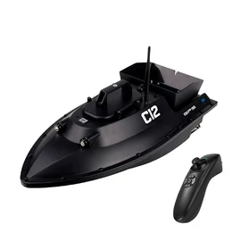 Etetőhajó C12 GPS hátrakidobós fekete