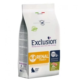 Exclusion Renal Phase II Pork & Pea and Rice száraz macskatáp 1.5 kg