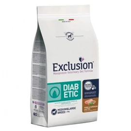 Exclusion Diabetic Pork & Sorghum Medium & Large Breed száraz kutyatáp 12 kg