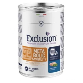 Exclusion Metabolic & Mobility Pork & Fibres konzerv kutyák számára 400 g