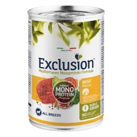 Exclusion Mediterraneo Monoprotein Beef konzerv kutyák számára 400 g