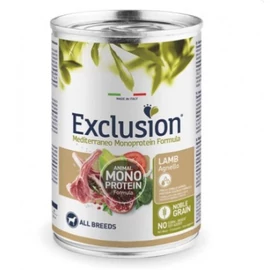 Exclusion Mediterraneo Monoprotein Lamb konzerv kutyák számára 400 g