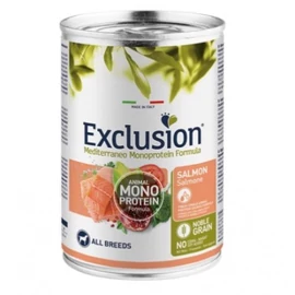 Exclusion Mediterraneo Monoprotein Salmon konzerv kutyák számára 400 g