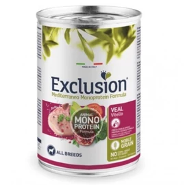 Exclusion Mediterraneo Monoprotein Veal konzerv kutyák számára 400 g