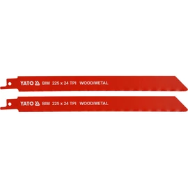 YATO 2db 225mm 24TPI Bi-Metal fa/ fém szablyafűrészlap YT-33934