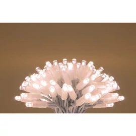 HOME KSIW100WW sorolható fényfüzér, 10 méter , 100db melegfehér LED, fehér vezeték, kül- és beltéri kivitel