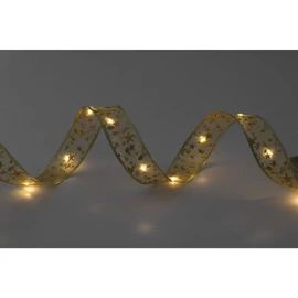 Home RLS15WW LED-es szalag mintákkal, arany színű szalag, 8 funkció, 150db melegfehér LED, 15m hosszú, 5cm széles, adapteres tápellátás, beltéri kivitel