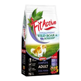 FitActive PURE Hypoallergenic Wild boar -Rosehip - száraztáp (vaddisznó,csipkebogyó) felnőtt kutyák részére (12kg)