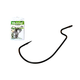 MUSTAD LIGHT WIRE SOFT PLASTIC HOOK 1/0 7DB/CSOMAG