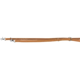 Trixie Greased Leather lead - bőr nyakörv (barna,szívritmus mintával) kutyák részére (L-XL) 2m/25mm