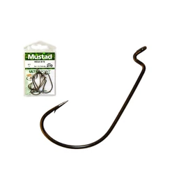 MUSTAD MEGA BITE WORM HOOK 2/0 7DB/CSOMAG