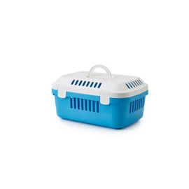 SAVIC Discovery compact szállítóbox fehér-kék, 48,5x33x23,5 cm