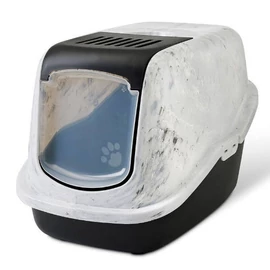 Savic Nestor Marble - fedeles macska WC (márvány-fekete) macskák részére (56x39x38.5cm)