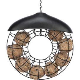 Trixie Fat Ball Feeder - faggyúgolyó tartó (fekete), 8 golyóhoz, fém, 24x8cm