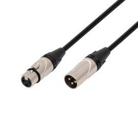 SAL XLR10 audio kábel, XLR dugó / XLR aljzat, 10 méter, 6mm, fém, réz vezeték