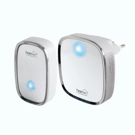 HOME DB 2060AC vezeték nélküli csengő, 200 m hatótáv, 36 dallam, 5 fokozatú hangerő, fényjelzés, 230 V-os tápellátás
