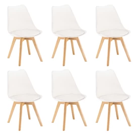 Silla étkezőszék 6 db fehér színben