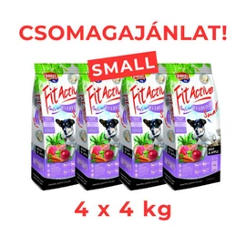 CSOMAGAJÁNLAT - FitActive Everyday Small Adult (marha,alma) száraztáp - Kistestű felnőtt kutyák részére (4 X 4 kg)