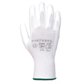 PORTWEST XL/10-as fehér mártott kötött PU kesztyű