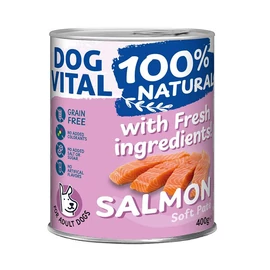 Dog Vital konzerv 100% Natural Soft Paté Salmon - lazac 400g