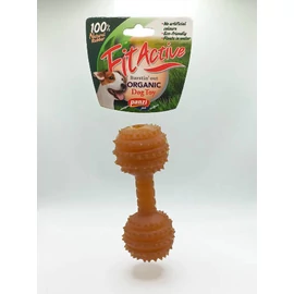 Fitactive natúr gumijáték Rugby  Dumbell M - játék kutyák részére