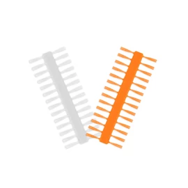 Delphin Q-STOP stopper / átlátszó+narancsszínű - 7mm