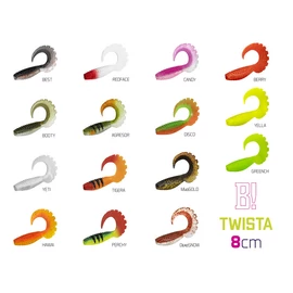 Gumihal Delphin TWISTA UVs / 5db - 8cm/TIGERA