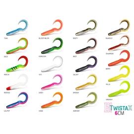 Gumihal Delphin TwistaX Eeltail UVs / 5db - 6cm/TUNA