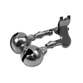 Csörgő Delphin, fémcsipesz / 1db - 14mm