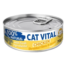 Cat Vital konzerv csirkefilé falatok felnőtt macskáknak szószban 70g