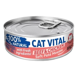 Cat Vital konzerv krémes pástétom marhával és csirkével felnőtt macskáknak 85g