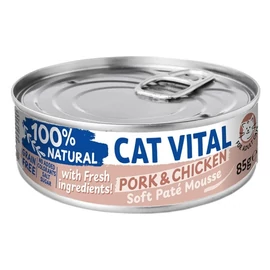 Cat Vital konzerv krémes pástétom sertéssel és csirkével felnőtt macskáknak 85g