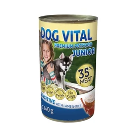 Dog Vital Junior konzerv lamb&rice 1240gr